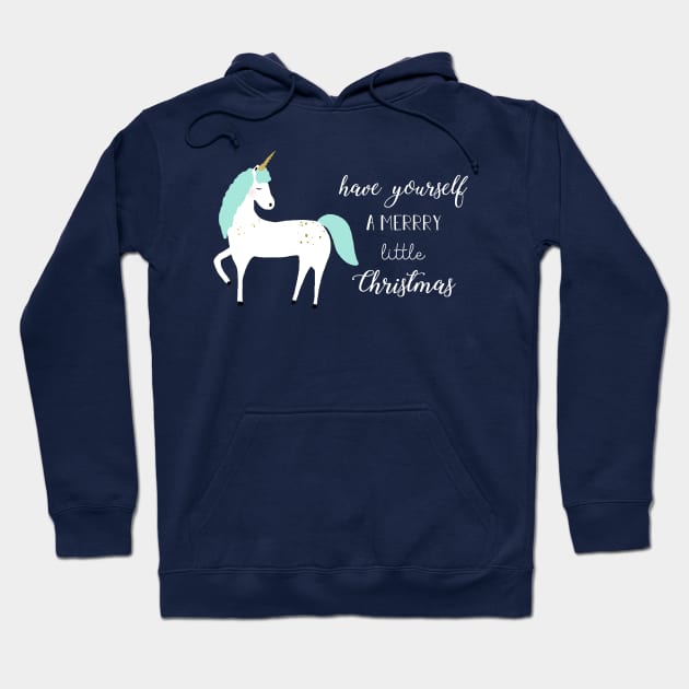 Unicorn xmas Hoodie by GreenNest